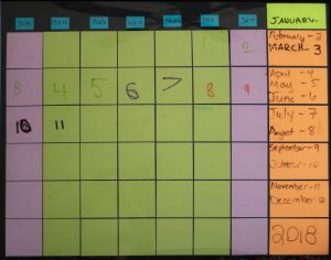 DIY Sticky Note Calendar