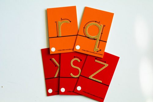 Montessori sandpaper letters