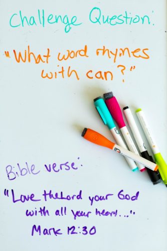 challenge question and bible verse